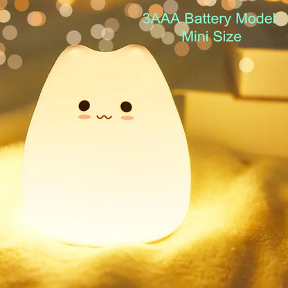 Kawaii Color Changing Cat Lamp