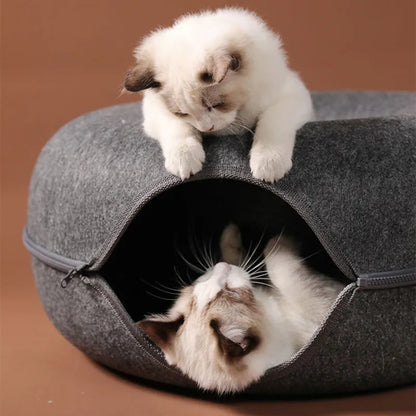 Cat Donut Bed and House