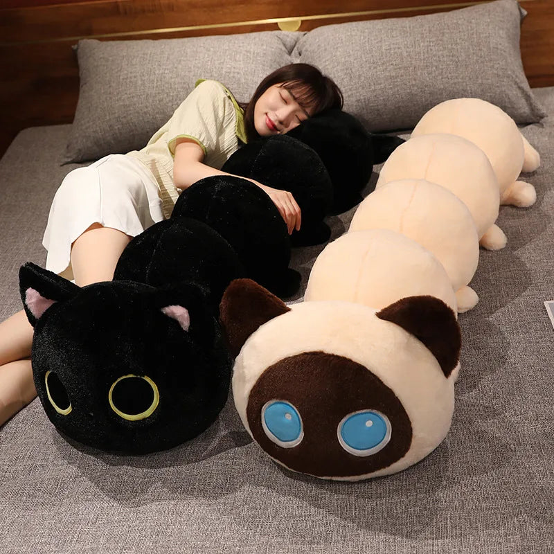 Giant Caterpillar Cat Pillow Plushie