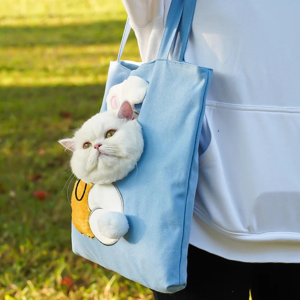 Cute Canvas Pet Carrier Bag