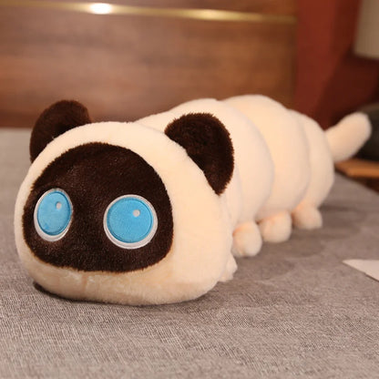 Giant Caterpillar Cat Pillow Plushie