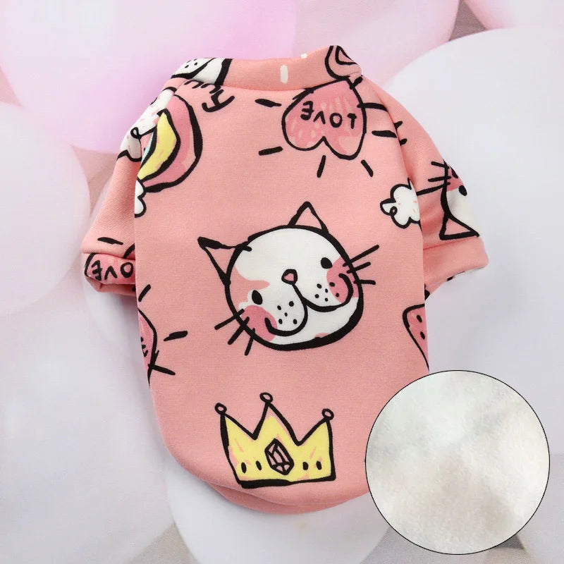 Cute Print Cat Pullover