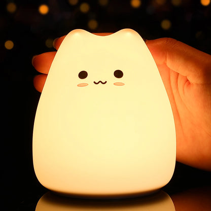 Kawaii Color Changing Cat Lamp