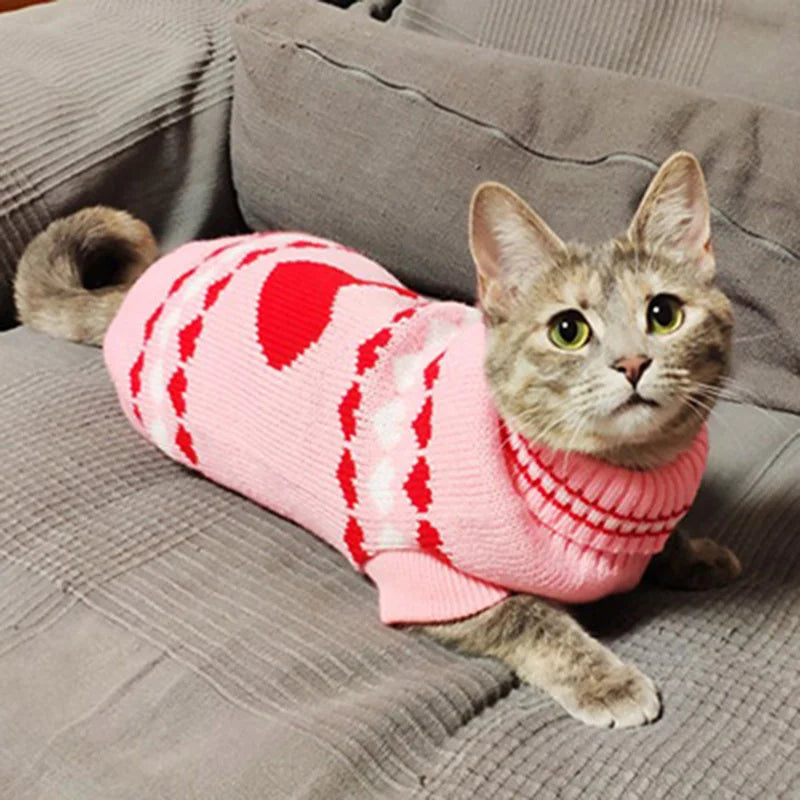 Warm Winter Cat Sweater