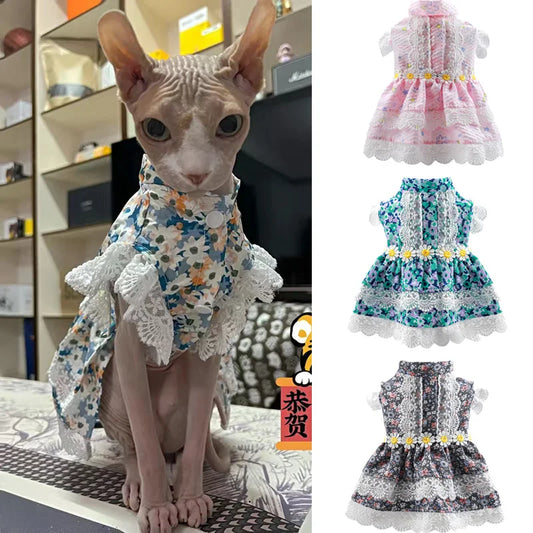 Summer Cute Cat Dress