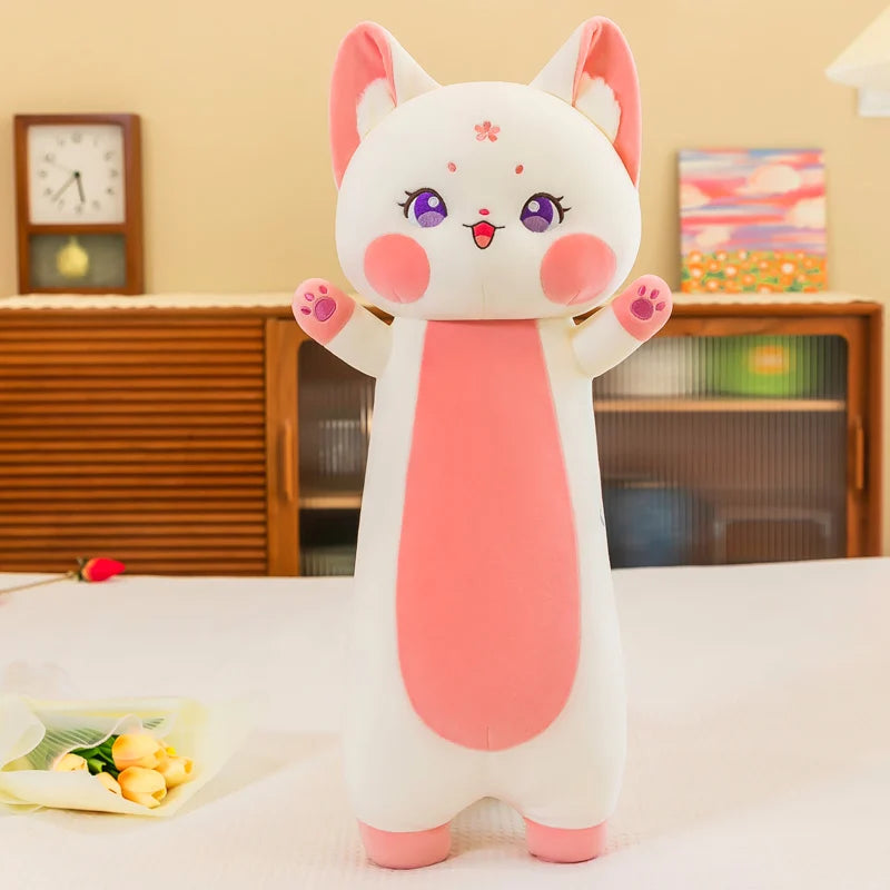 Long Kawaii Cat Pillow