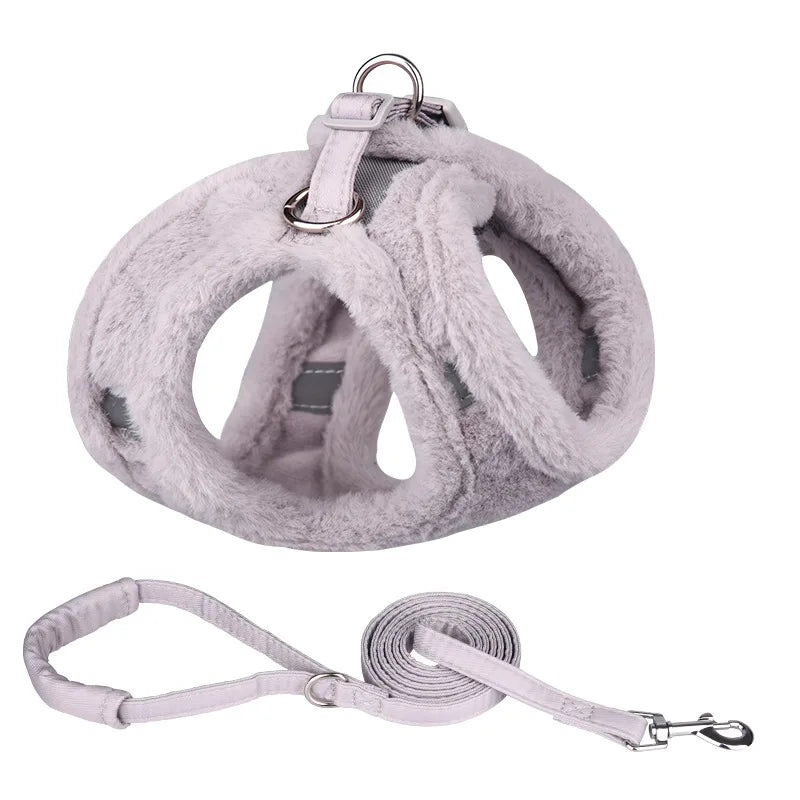 Warm Winter Cat Harness and Leash