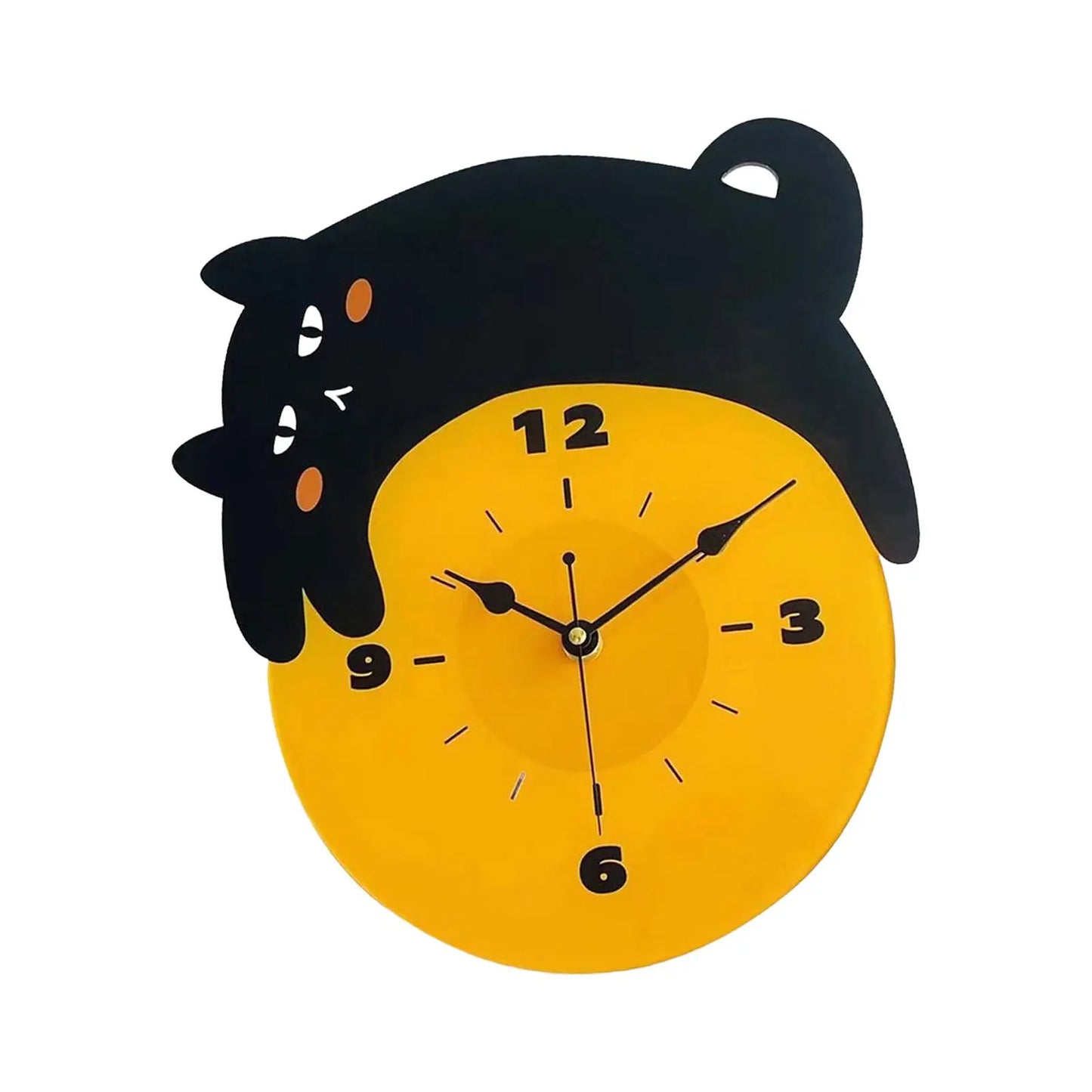 Black Cat Wall Clock