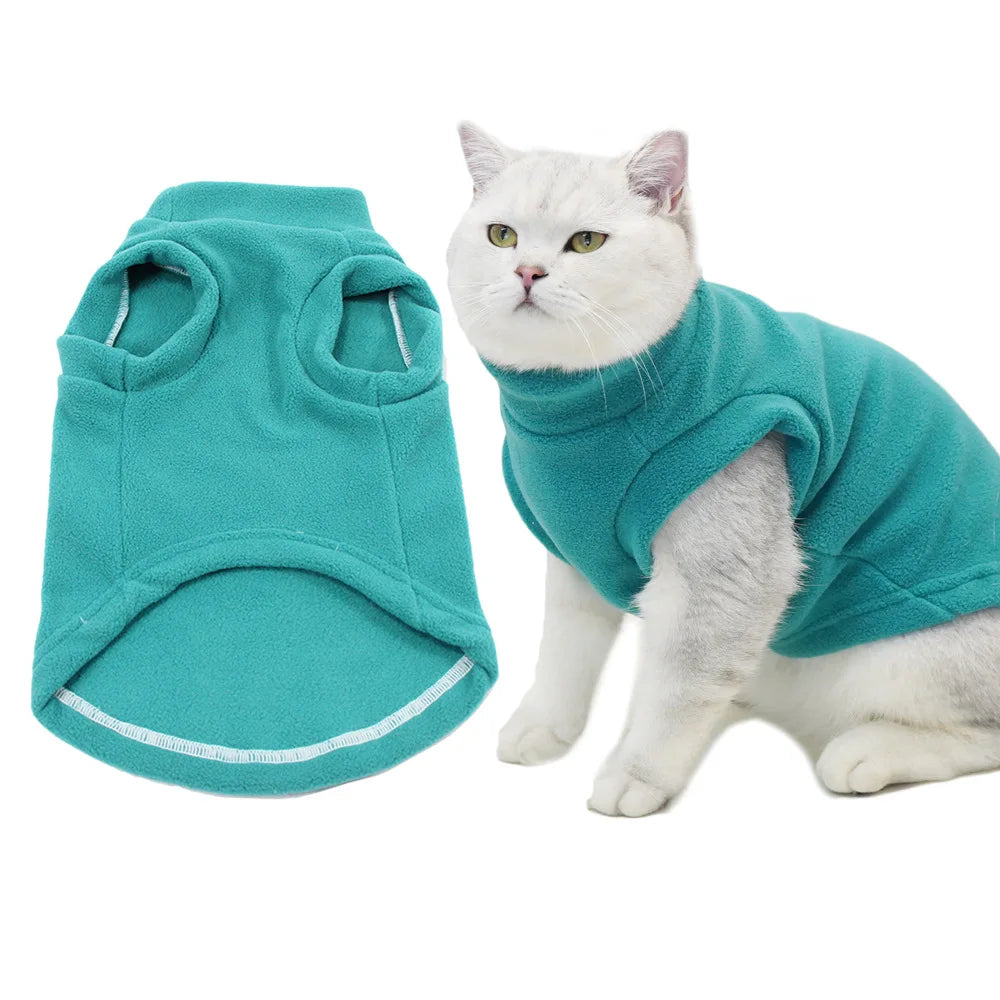 Warm Fleece Cat Jacket Vest