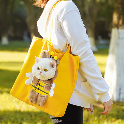 Cute Canvas Pet Carrier Bag