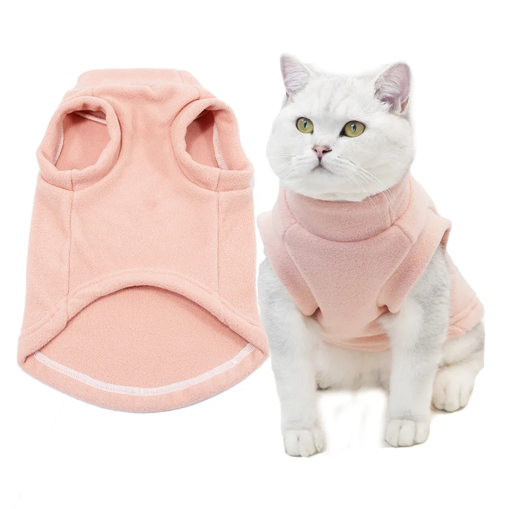 Warm Fleece Cat Jacket Vest