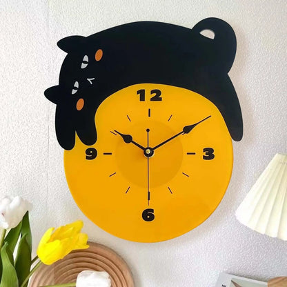 Black Cat Wall Clock