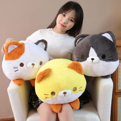 Cute Fat Cat Plush Pillow