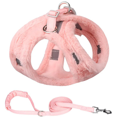 Warm Winter Cat Harness and Leash