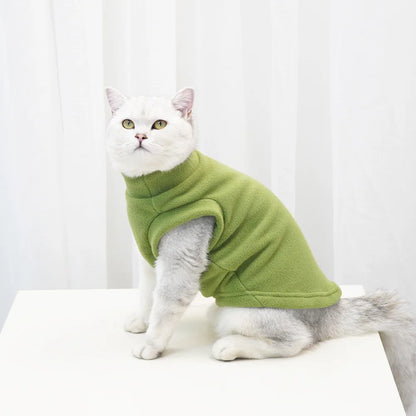 Warm Fleece Cat Jacket Vest