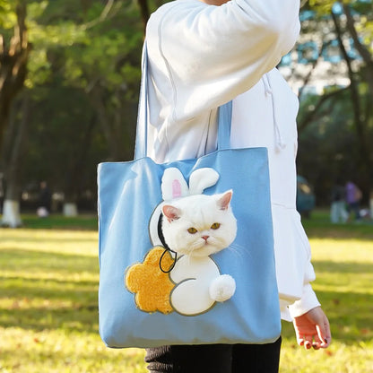 Cute Canvas Pet Carrier Bag