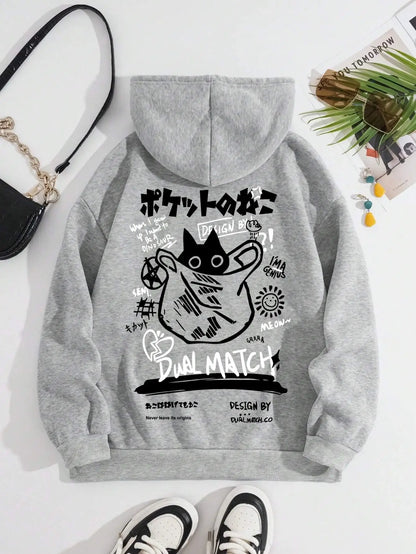 Anime Style Cat Hoodie