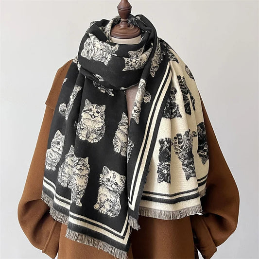 Winter Cashmere Cat Scarf