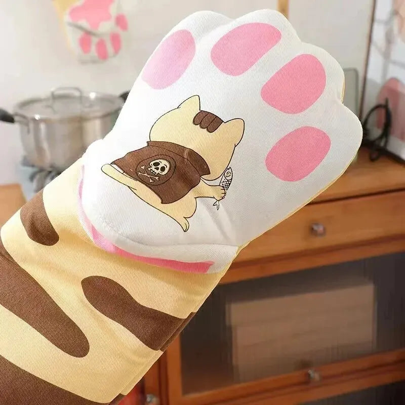 Cat Paws Microwave &Oven Gloves