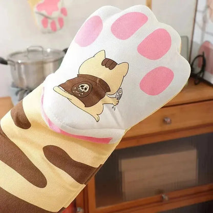 Cat Paws Microwave &Oven Gloves