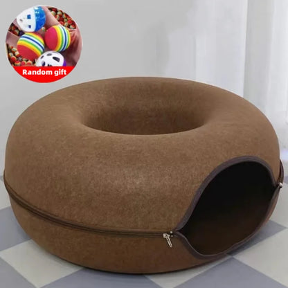 Cat Donut Bed and House