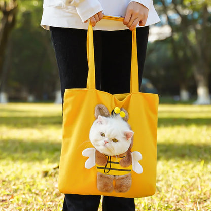 Cute Canvas Pet Carrier Bag