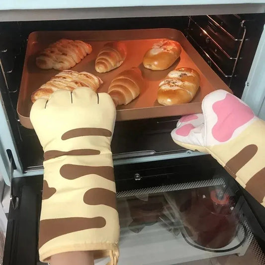 Cat Paws Microwave &Oven Gloves