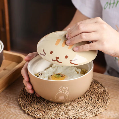 Cozy Cat Soup Bowl