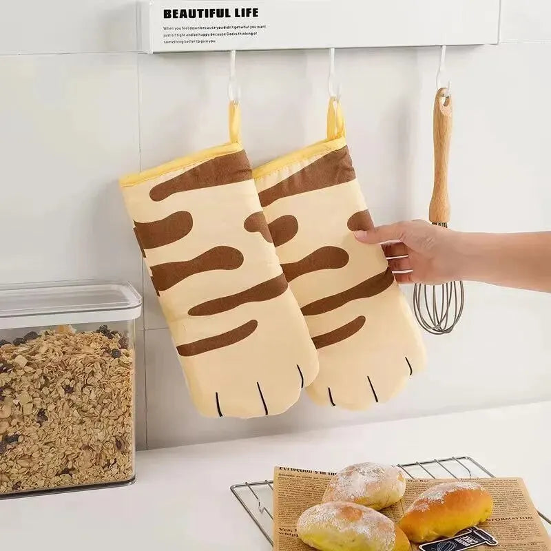 Cat Paws Microwave &Oven Gloves