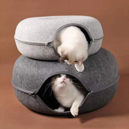 Cat Donut Bed and House