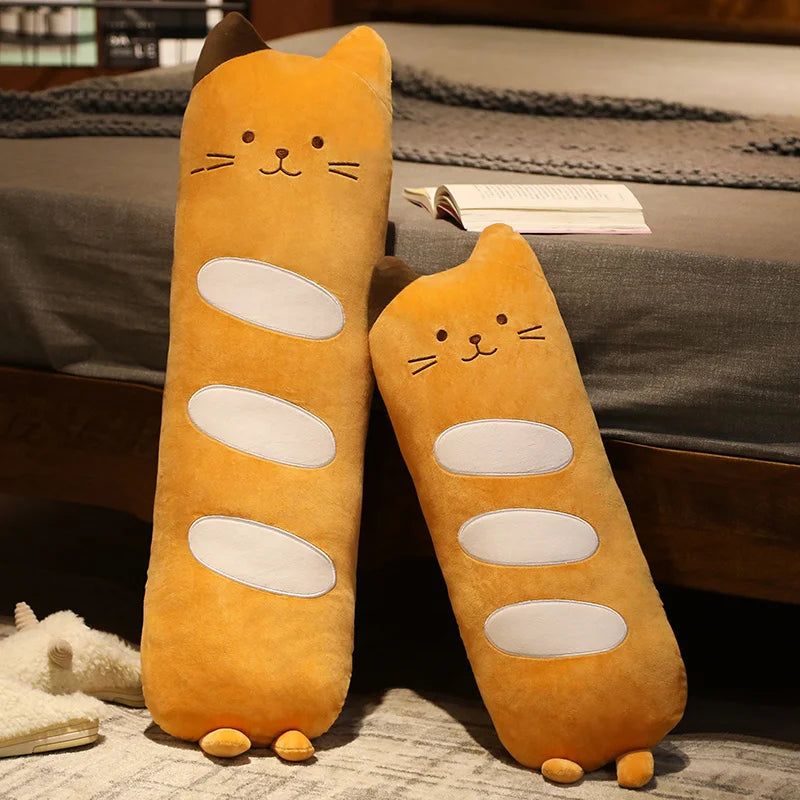 Squishy Baguette Bread Cat Pillow