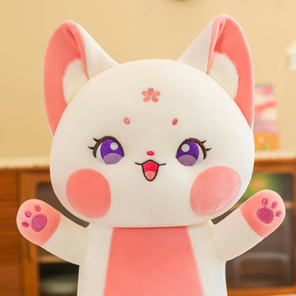 Long Kawaii Cat Pillow