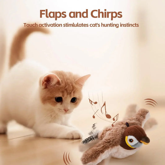 Rechargeable Chirping Flapping Bird Toy