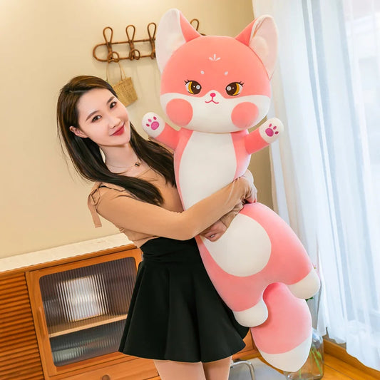 Long Kawaii Cat Pillow