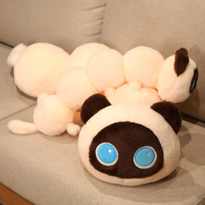 Giant Caterpillar Cat Pillow Plushie