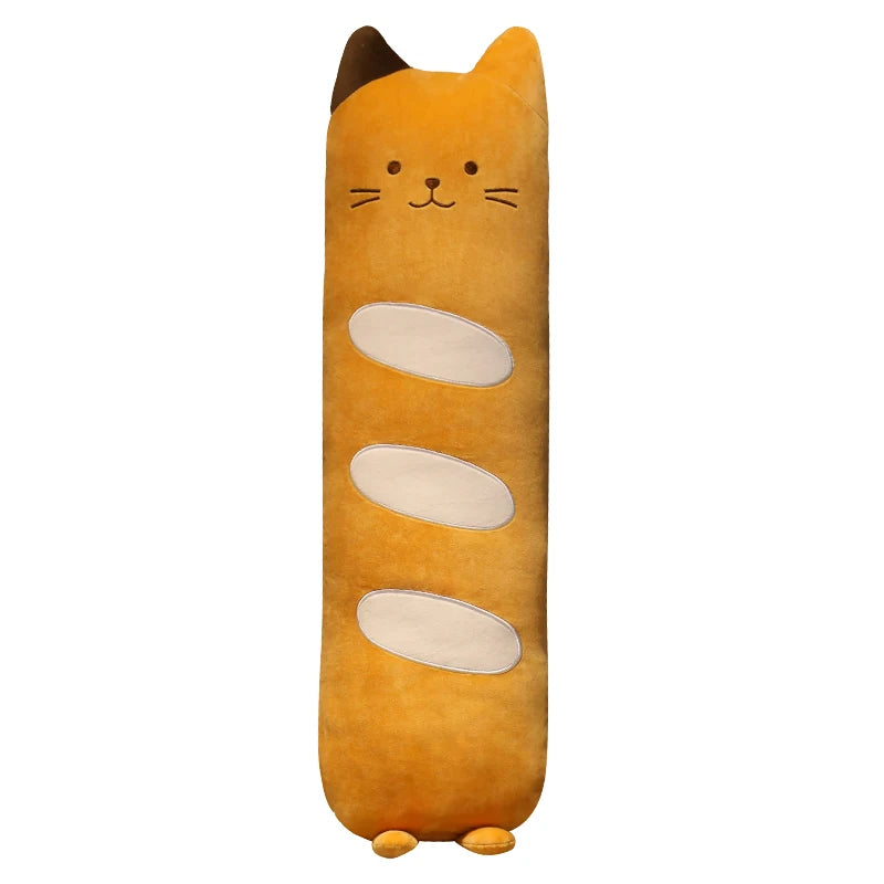 Squishy Baguette Bread Cat Pillow