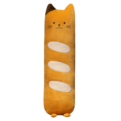 Squishy Baguette Bread Cat Pillow