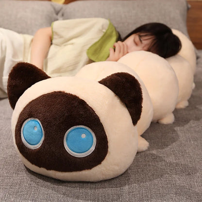 Giant Caterpillar Cat Pillow Plushie