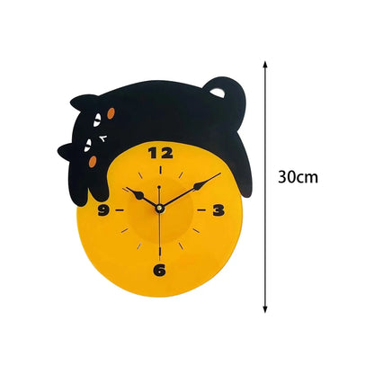 Black Cat Wall Clock