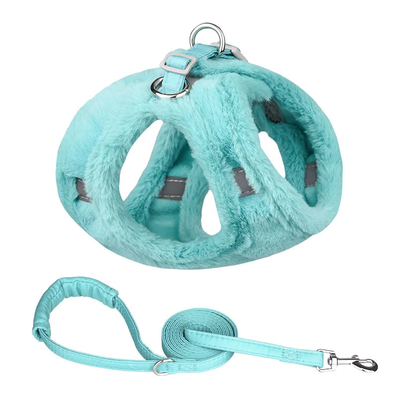 Warm Winter Cat Harness and Leash