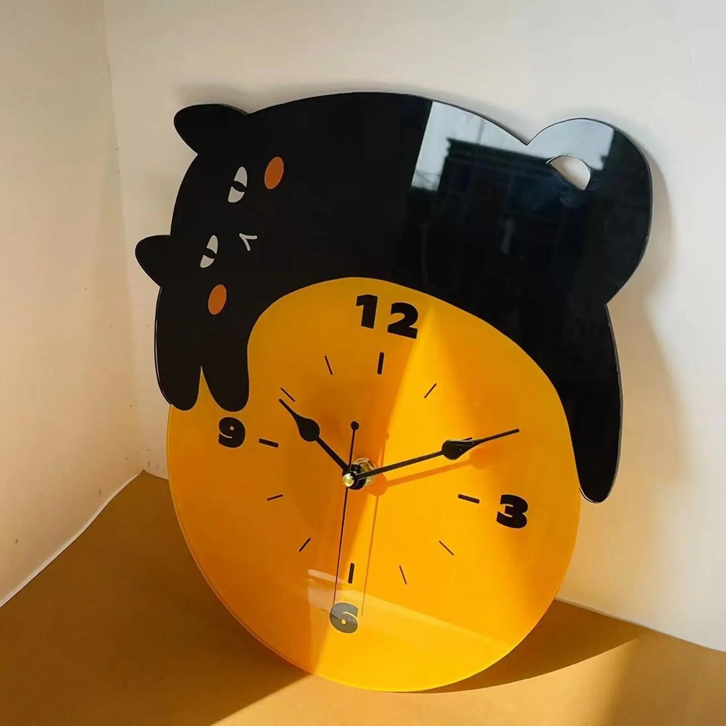 Black Cat Wall Clock