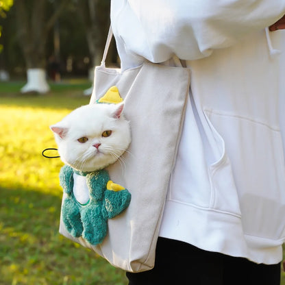 Cute Canvas Pet Carrier Bag