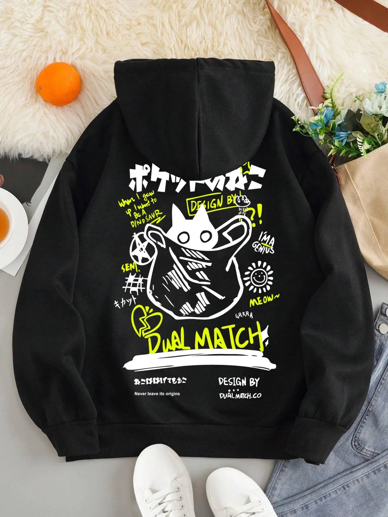 Anime Style Cat Hoodie